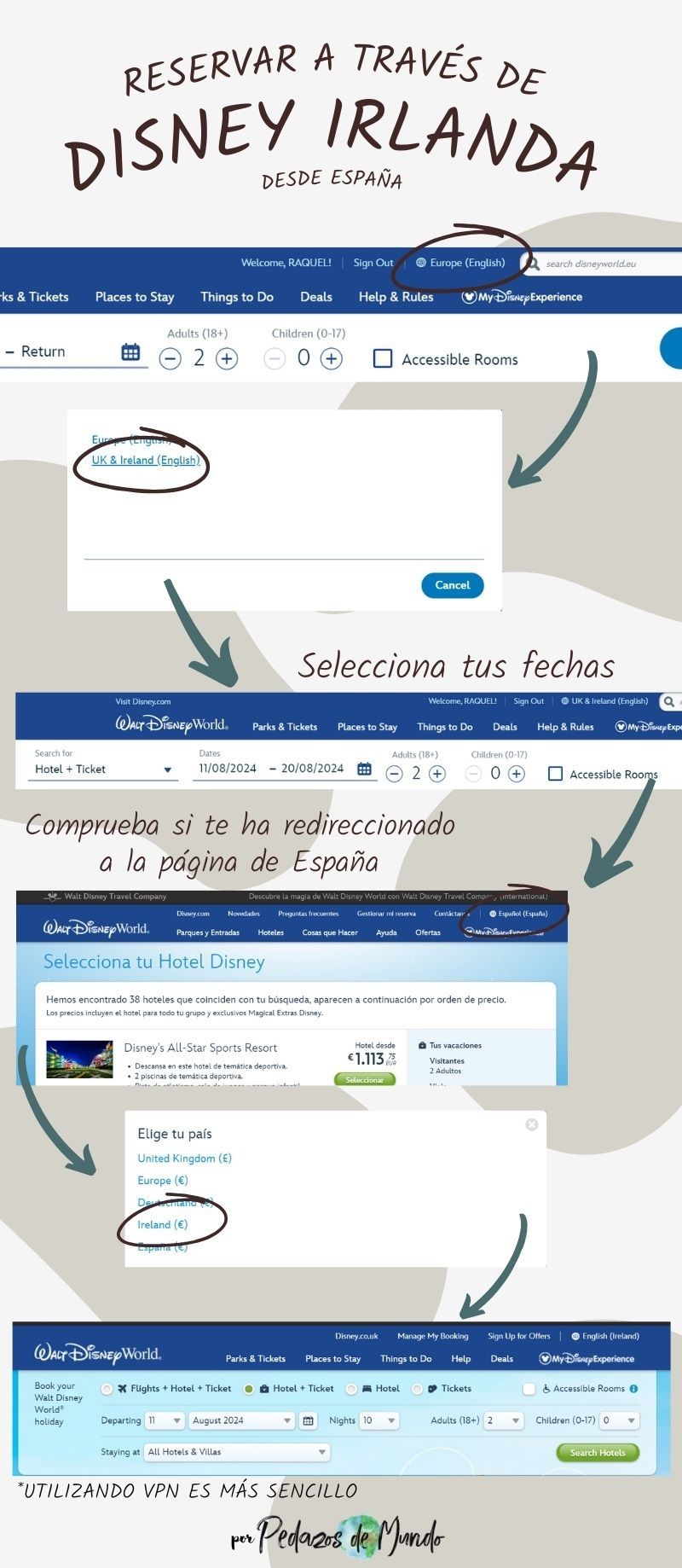 Trucos para ahorrar en tu viaje a Orlando 5 Reservar Disney Irlanda