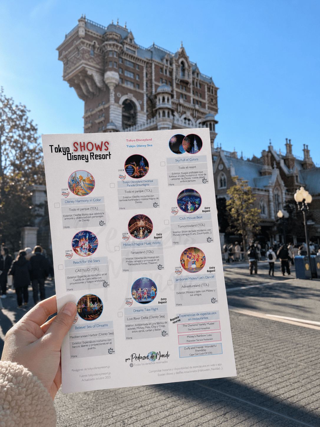 Atracciones de Tokyo Disney Resort