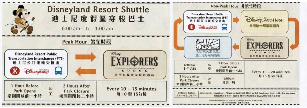 Disney Explorers Lodge: Descubre nuestra mágica elección de hospedaje en Hong Kong Disneyland 5 Disney Explorers Lodge Transporte