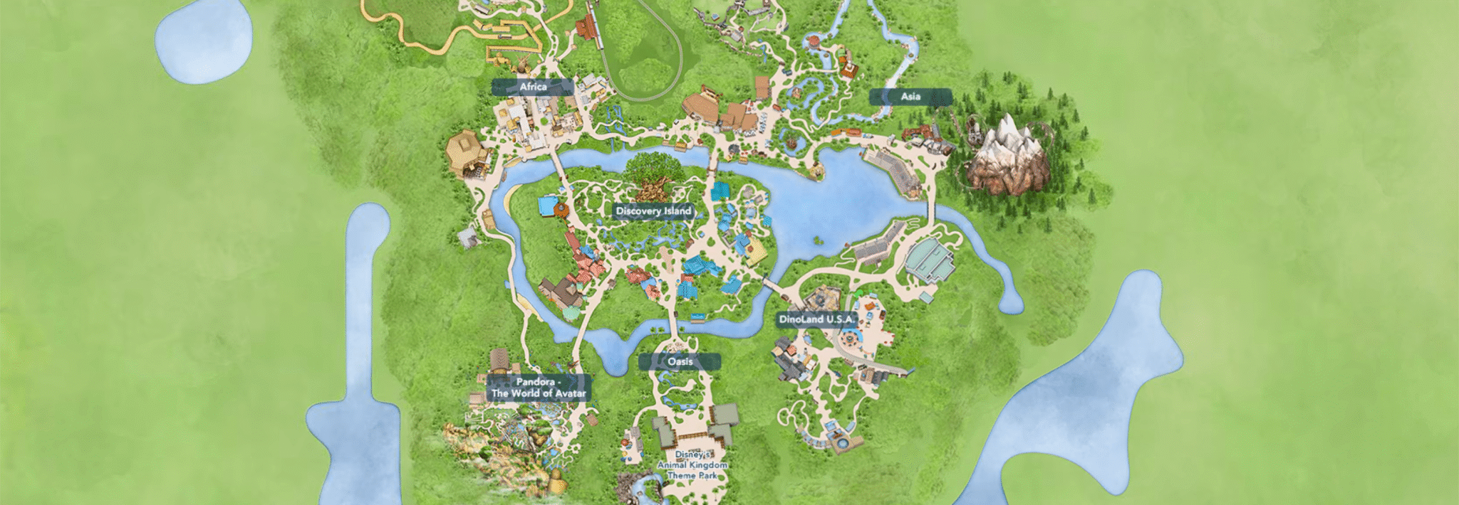 Animal KIngdom Mapa Animal Kingdom Atracciones Mapa